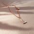 Solid 925 Sterling Silver Initial Crystal Personalised Alphabet Letter Necklace Rose Gold Filled